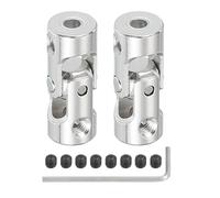 PATIKIL Rotatable Universal Steering Shaft 3mm to 3.2mm Inner Dia, 2 Pcs U Joint Shaft Coupling U Joints Coupler Connector Accessories with M3 Screws for Motor Model Robots