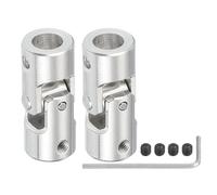PATIKIL Rotatable Universal Steering Shaft 6mm to 8mm Inner Dia, 2 Pcs U Joint Shaft Coupling U Joints Coupler Connector Accessories with M4 Screws for Motor Model Robots