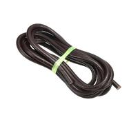 PATIKIL Round Braided Leather Cord, 7mm Round Braided Leather Cord Rope Folded for Crafts Jewelry Making Necklace Bracelets, Dark Brown(3 Yards)