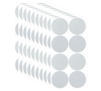 PATIKIL Round Colored Stickers 2", 30 Pcs Removable Sticky Writable Circle Coding Labels for Office Shop Home Classroom Marking Classification, Silver