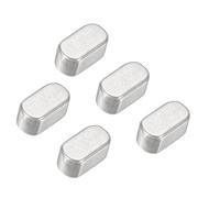 PATIKIL Round Ended Feather Key 10x5x5 mm, 5 Pcs Stainless Steel Parallel Drive Shaft Key Stock for Fasteners Mechanical Industry, Silver Tone