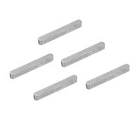 PATIKIL Round Ended Feather Key 28x4x4 Mm, 5 Pcs Carbon Steel Parallel Drive Shaft Key Stock for Fasteners Mechanical Industry, Carbon Black