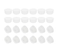 PATIKIL Round Plastic Plug, 24 Pcs 1.25 Inch/32mm Tubing Insert End Caps Plastic Plug Cap for Round Tubes Chair Legs Furniture Metal Tubing Hardware Plugs Fences, White