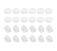 PATIKIL Round Plastic Plug, 24 Pcs 1.5 Inch/38mm Tubing Insert End Caps Plastic Plug Cap for Round Tubes Chair Legs Furniture Metal Tubing Hardware Plugs Fences, White