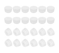 PATIKIL Round Plastic Plug, 24 Pcs 21mm Tubing Insert End Caps Plastic Plug Cap for Round Tubes Chair Legs Furniture Metal Tubing Hardware Plugs Fences, White