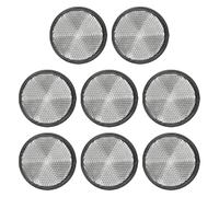 PATIKIL Round Rear Reflectors, 8 Pcs Safety Reflective Warning Reflector Plastic Universal Motorcycle Reflector with M6 Screw Mount for Car Motorcycle Trailer Bike Bicycles Dirt, White
