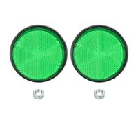 PATIKIL Round Rear Reflectors, Safety Reflective Warning Reflector Plastic Universal Motorcycle Reflector with Screw Mount for Car Motorcycle Trailer Bike Bicycles Dirt