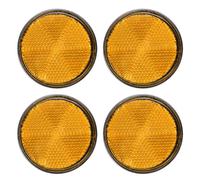 PATIKIL Round Rear Reflectors, Safety Warning Reflector Plastic Reflector with Screw for Car Motorcycle Trailer Bike Bicycles