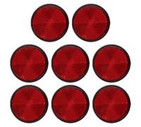 PATIKIL Round Rear Reflectors, Safety Warning Reflector Plastic Reflector with Screw for Car Motorcycle Trailer Bicycles