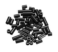 PATIKIL Round Spacer Washer Set, 60 Pack Nylon 5,8,10,12,15,20mm Length for M4 Screws Block 3D Printer TV Wall Mounting Electrical Outlet, Black