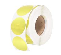 PATIKIL Round Thermal Label 2.5 x 2.5 CM Gold 500 PCS Self-Adhesive Thermal | Holographic Printer Sticker Circle Direct Printer Label Suit for Business /Shipping/Barcodes