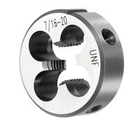 PATIKIL Round Threading Die 7/16"-20 UNF Alloy Steel Non-Adjustable | Right Hand Machine Thread Repair Screw Cutting Tool for Mild Steel, Copper, Aluminum