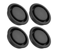 PATIKIL Round Vent Cover 50mm/2", 4 Pcs Plastic Soffit Air Vent Floor Air Vents Ventilation Hole for Home Ceiling Wall Duct Cabinet Closet Wardrobes, Black