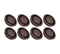 PATIKIL Round Vent Cover 50mm/2", 8 Pcs Plastic Soffit Air Vent Floor Air Vents Ventilation Hole for Home Ceiling Wall Duct Cabinet Closet Wardrobes, Brown