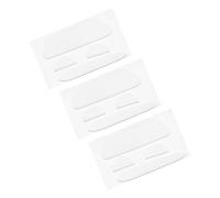 PATIKIL Rounded Curved Edges Mouse Feet Skates Pads 0.6mm w Cleaning Paper for 1s 2s Gaming Mouse Feet Replacement White 4Pcs/3 Set