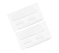 PATIKIL Rounded Curved Edges Mouse Feet Skates Pads 0.6mm w Cleaning Paper for 1s 2s Gaming Mouse Feet Replacement White 4Pcs/2 Set