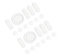 PATIKIL Rounded Curved Edges Mouse Feet Skates Pads 0.6mm w Cleaning Paper for G304 Gaming Mouse Feet Replacement White 11Pcs/2 Set