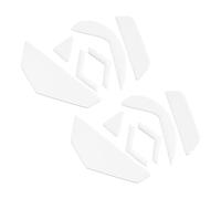 PATIKIL Rounded Curved Edges Mouse Feet Skates Pads 0.6mm w Cleaning Paper for G502 Wired Gaming Mouse Feet Replacement White 6Pcs/2 Set