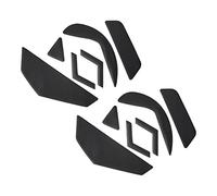 PATIKIL Rounded Curved Edges Mouse Feet Skates Pads 0.6mm w Cleaning Paper for G502 Wired Gaming Mouse Feet Replacement Black 6Pcs/2 Set