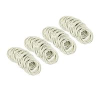 PATIKIL Rubber Bands, 2.4" x 3/50" 500 Pcs White Small Elastics Rubber Bands Assorted Size Office Organization Supplies for Home File Folder Board Games and Storage