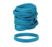 PATIKIL Rubber Bands, 2.8" x 1/3" 100 Pcs Blue Heavy Duty Elastics Rubber Bands Assorted Size Office Organization Supplies for Home File Folder Board Games and Storage