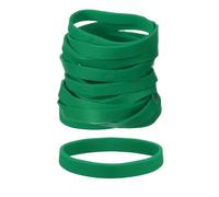PATIKIL Rubber Bands, 2.8" x 1/3" 50 Pcs Green Heavy Duty Elastics Rubber Bands Assorted Size Office Organization Supplies for Home File Folder Board Games and Storage
