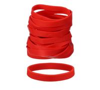 PATIKIL Rubber Bands, 2.8" x 1/3" 50 Pcs Red Heavy Duty Elastics Rubber Bands Assorted Size Office Organization Supplies for Home File Folder Board Games and Storage