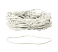 PATIKIL Rubber Bands, 7.1" x 1/8" 50 Pcs White Heavy Duty Elastics Rubber Bands Assorted Size Office Organization Supplies for Home File Folder Board Games and Storage