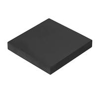 PATIKIL Rubber Bench Block 4"x4"x0.6", Square Stamping Base for Jewelers Hammering, Shaping, Chasing, Flattening Metals, Black