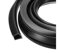 PATIKIL Rubber Edge Trim, 2m/6.56ft Length U Channel Rubber Guard Seal Strip Protector Fit for 13mm Edge for Car Doors Hatches Sheet Metal Table Corners Steel Plates (15mm W x 17mm H)
