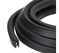 PATIKIL Rubber Edge Trim Guard, 19.7 ft x 23/32" x 19/32" U Channel Edge Protector Seal Strip with Metal Clips Fit for 7-10mm Edge for Car Door Sheet Metal Hatches Table Corners, Black