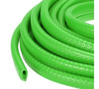 PATIKIL Rubber Edge Trim Guard, 19.7 ft x 25/64" x 9/32" U Channel Edge Protector Seal Strip with Metal Clips Fit for 1-3mm Edge for Car Door Sheet Metal Hatches Table Corners, Light Green