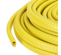 PATIKIL Rubber Edge Trim Guard, 19.7 ft x 25/64" x 9/32" U Channel Edge Protector Seal Strip with Metal Clips Fit for 1-3mm Edge for Car Door Sheet Metal Hatches Table Corners, Yellow