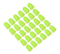 PATIKIL Rubber Finger Tips, 30 Pack Silicone Thumb Fingertip Protector Finger Cots Covers Guard Pads Thimble Grips for Office Counting Sewing, Grass Green Small Size