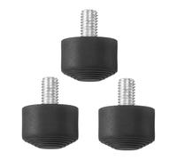 PATIKIL Rubber Foot Spike, Universal Anti-Slip M8 Thread Rubber Tripod Foot Spikes for Monopod Legs Pad Replacement Parts Designed on Smooth Uneven Surface (30x25mm) - 3 Pcs