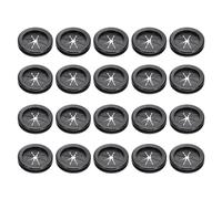 PATIKIL Rubber Grommet 1", 20 Pcs Round Rubber Hole Plugs Firewall Plug Grommet Wire Cable Protection for Wiring Metal Electric Box, Black