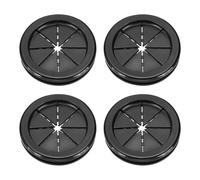 PATIKIL Rubber Grommet 1-3/8", 4 Pcs Round Rubber Hole Plugs Firewall Plug Grommet Wire Cable Protection for Wiring Metal Electric Box, Black