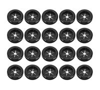 PATIKIL Rubber Grommet 5/8", 20 Pcs Round Rubber Hole Plugs Firewall Plug Grommet Wire Cable Protection for Wiring Metal Electric Box, Black