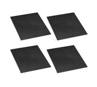 PATIKIL Rubber Solid Anti-Vibration Pads, 4 Pcs 60mm x 2mm Thick Rubber Square Washers Multi-Purpose Gasket Pad Bushings Spacer for HVAC Compressor Air Conditioner, Black