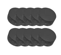 PATIKIL Rubber Solid Discs Washers, 10 Pcs 15mm Dia x 6mm Thick Rubber Round Gasket Pad Bushings Spacer Washer for DIY Gasket Craft, Black