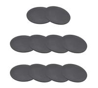 PATIKIL Rubber Solid Discs Washers, 10 Pcs 40mm OD x 1mm Thick Rubber Round Gasket Pad Bushings Spacer Washer for DIY Gasket Craft, Black