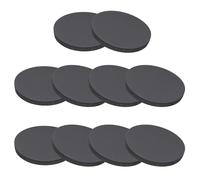 PATIKIL Rubber Solid Discs Washers, 10 Pcs 45mm OD x 4mm Thick Rubber Round Gasket Pad Bushings Spacer Washer for DIY Gasket Craft, Black