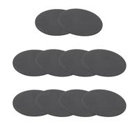 PATIKIL Rubber Solid Discs Washers, 10 Pcs 60mm OD x 1mm Thick Rubber Round Gasket Pad Bushings Spacer Washer for DIY Gasket Craft, Black