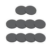 PATIKIL Rubber Solid Discs Washers, 10 Pcs 6mm OD x 2mm Thick Rubber Round Gasket Pad Bushings Spacer Washer for DIY Gasket Craft, Black