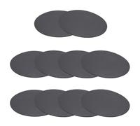 PATIKIL Rubber Solid Discs Washers, 10 Pcs 95mm OD x 1mm Thick Rubber Round Gasket Pad Bushings Spacer Washer for DIY Gasket Craft, Black