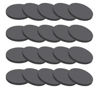 PATIKIL Rubber Solid Discs Washers, 20 Pcs 30mm OD x 3mm Thick Rubber Round Gasket Pad Bushings Spacer Washer for DIY Gasket Craft, Black