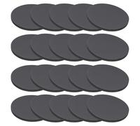 PATIKIL Rubber Solid Discs Washers, 20 Pcs 45mm OD x 3mm Thick Rubber Round Gasket Pad Bushings Spacer Washer for DIY Gasket Craft, Black