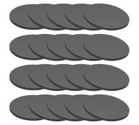 PATIKIL Rubber Solid Discs Washers, 20 Pcs 50mm OD x 3mm Thick Rubber Round Gasket Pad Bushings Spacer Washer for DIY Gasket Craft, Black