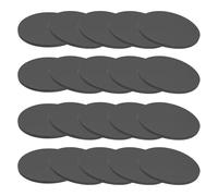 PATIKIL Rubber Solid Discs Washers, 20 Pcs 60mm OD x 3mm Thick Rubber Round Gasket Pad Bushings Spacer Washer for DIY Gasket Craft, Black