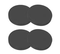 PATIKIL Rubber Solid Discs Washers, 4 Pcs Anti-Vibration Spacer 60mm OD x 8mm Thick Rubber Round Gasket Pad Bushings Spacer Washer for DIY Gasket Craft, Black